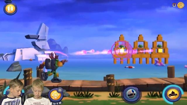 ANGRY BIRDS TRANFORMERS Энгри Бёрдс трансформеры Игра мультик для детей. брос шоу геймс 3+ смотреть онлайн