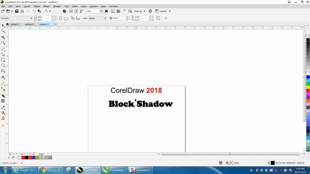 Corel Draw Tips & Tricks CorelDraw 2018 Block Shadow смотреть онлайн