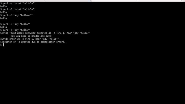 Perl Basics #1: Running Perl via CLI смотреть онлайн