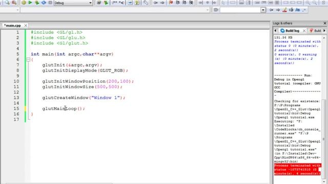 OpenGL Tutorial - 1 | Getting Started | OpenGL in C++ with the GLUT library смотреть онлайн