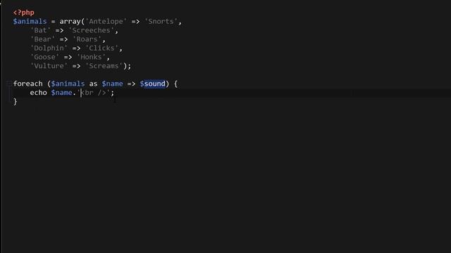 PHP Foreach Loop Tutorial смотреть онлайн