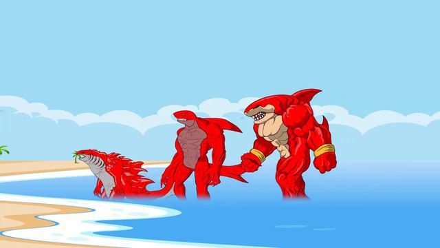 Evolution Of WHITE KONG DRAGON Vs RED SHARKZILLA: If Boundary Changes?| Godzilla Cartoon Compilatio