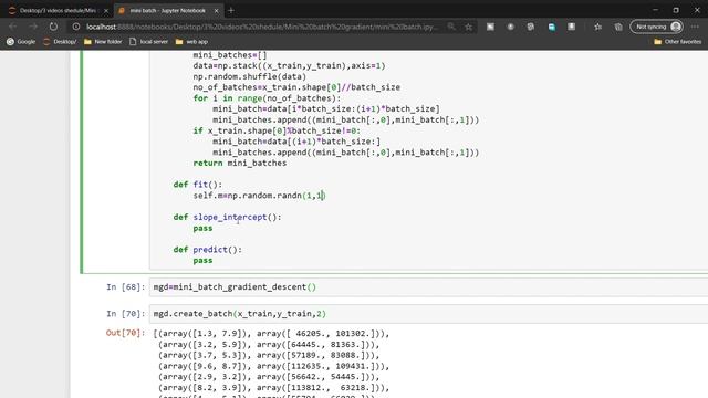 Mini batch gradient descent implementation from scratch in python | AI Basics | смотреть онлайн