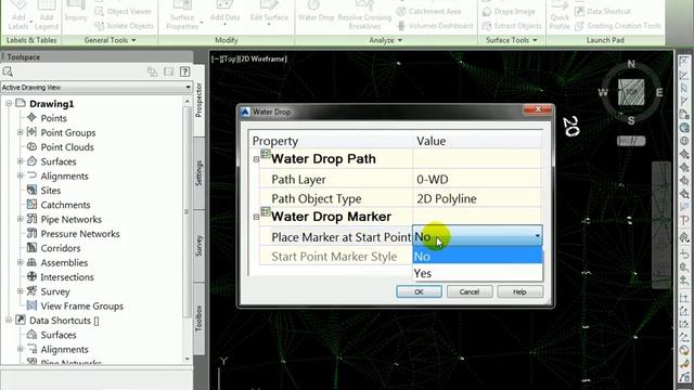 Tutoriales RG - AutoCAD Civil 3D 2014 - 22 - Surface Water Drop смотреть онлайн