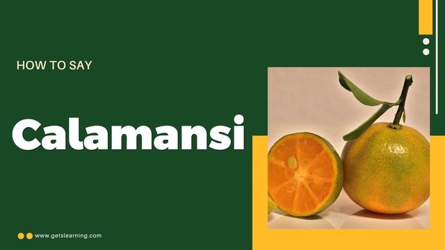 How to pronounce Calamansi in English correctly смотреть онлайн