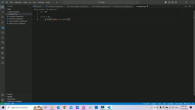 Python decision control question 1 Solution | #pythontutorial смотреть онлайн