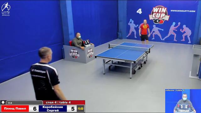 18:00 Плющ Павел 3-0 Коробейник Сергей   стол 4  ЮГ-3  27.10.21