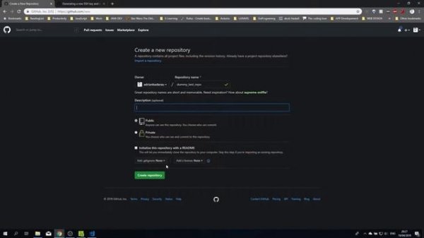 Windows Create SSH key Powershell