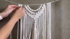 DIY/ Macrame Wall Clock / Wall Clock With Wooden Beads /Boho Home Decor /Macrame Tutorial /2021