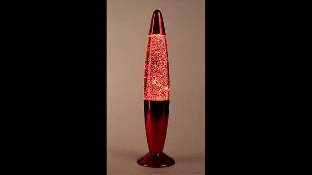 Лава-лампа 35см Хром Красная/Блёстки (Глиттер) смотреть онлайн