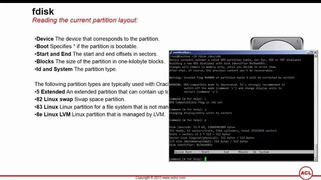 How to manage partitions in Linux using fdisk? (on Oracle Linux 6) смотреть онлайн
