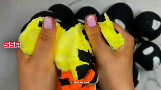 Удовлетворяющая слизь ASMR | Расслабляющее видео слизи #41 - хрустящие слаймы смотреть онлайн