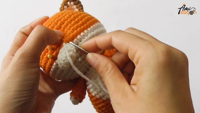 #404 | Fox With Leaf Hat Amigurumi (3/3) | How To Crochet Forest Animals Amigurumi | @AmiSaigon