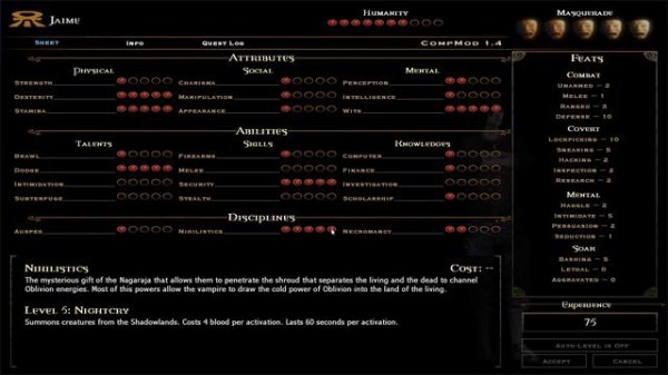 VtM: Bloodines Antitribu Mod Showcase: Nihilistics