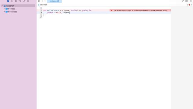 Урок 30 - "Замыкания в Swift" (Сlosure) смотреть онлайн