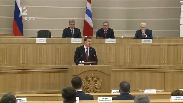 Церемония представления врио губернатора Омской области Виталия Хоценко (31.03.23) смотреть онлайн