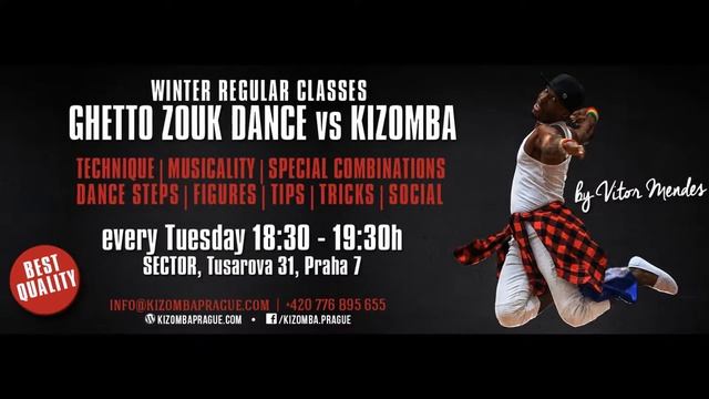 Ghetto Zouk Dance vs Kizomba regular lessons by Vitor Mendes смотреть онлайн