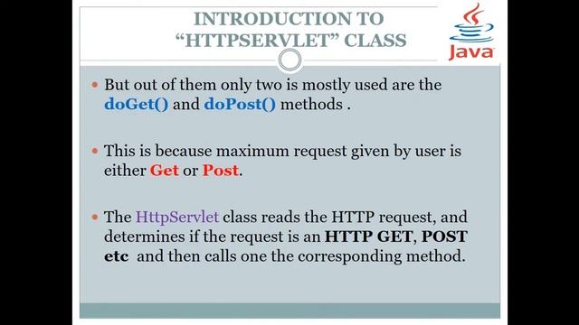#servlet Use of GenericServlet and HttpServlet class use , doGet() .. method use смотреть онлайн