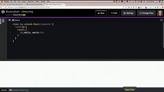 Day 5 - Morning, part 2: Simplest React app - XTBC 2018 Session 3 смотреть онлайн