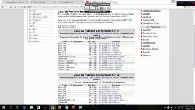 Como solucionar el error "Access Denied" al instalar java - Windows 7/8/8.1/10 - 32 & 64 bits смотреть онлайн