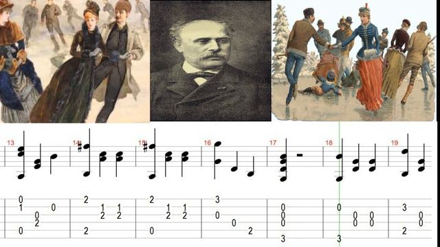For easy guitar. Emile Waldteufel - Les Patineurs. Walzer n1 (+Tabs) смотреть онлайн