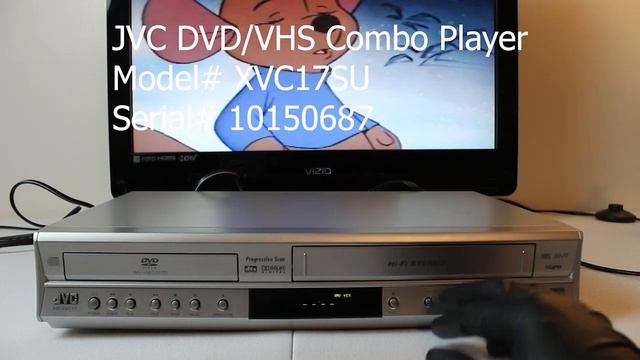 JVC XVC17SU DVD VHS Combo Player Serial 10150687 - function check. смотреть онлайн