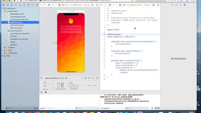 Login Screen and Auth with Firebase ios Swift (Part 2) смотреть онлайн