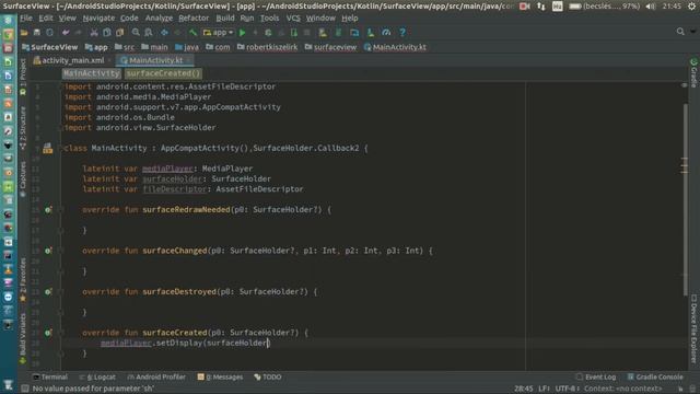 Android Kotlin Usage Tutorial #056 - SurfaceView смотреть онлайн