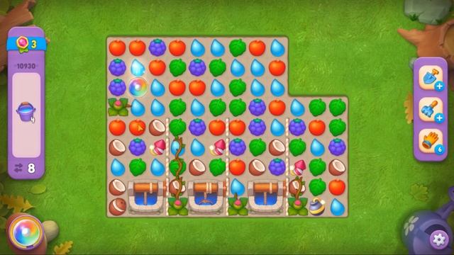 Gardenscapes level 10930 No Boosters Gameplay смотреть онлайн