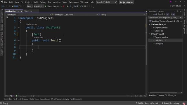 Intro to Service, Unit Testing, Class Library, and SSDT Projects in VS2022 смотреть онлайн