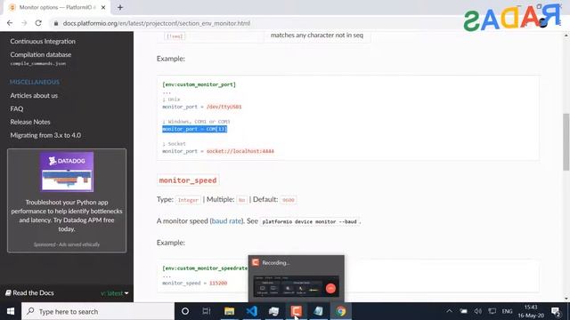 3. Tutorial Configurate Monitor Port in PlatformIO Visual Studio Code for Arduino смотреть онлайн