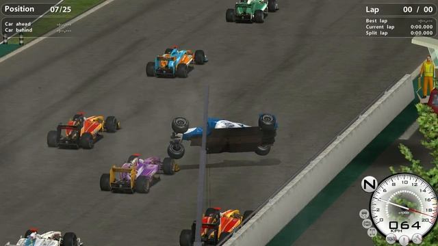 Race Injection Start roll over accident. смотреть онлайн
