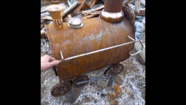 Новая печь для дома из старой буржуйки. смотреть онлайн