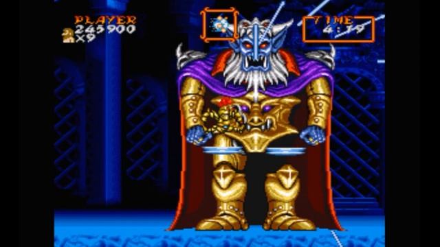 Super Nintendo (Snes) 16-bit Chou Makai Mura Битва с Боссами