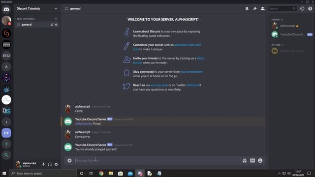 Discord PY Rewrite Tutorial 2020: EPISODE 2 - Command Arguments смотреть онлайн
