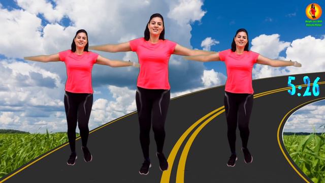 10 Mins Walk At Home For Weight Loss | Fat Burning Indoor Walking Workout For Beginners