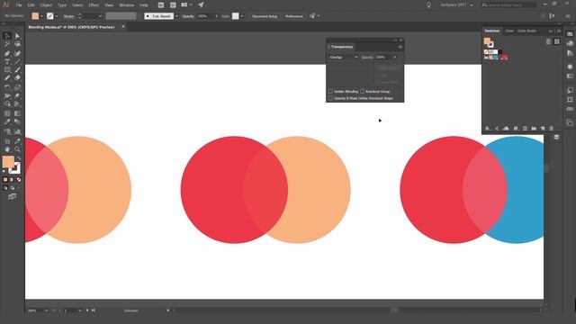 Using Blending Modes In Adobe Illustrator CC смотреть онлайн