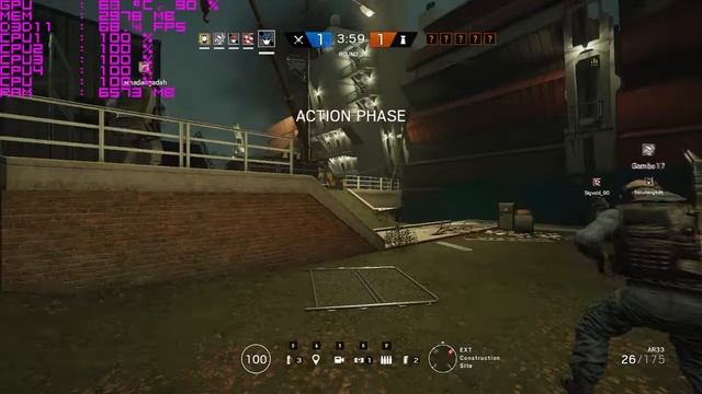 AMD A10 7850k + Gtx 1060 test gaming part4# Rainbow Six Siege смотреть онлайн