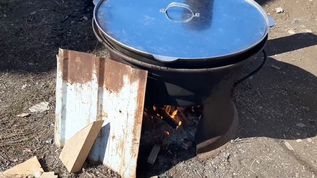 Готовим обычное простое Сырне на свежем воздухе. смотреть онлайн