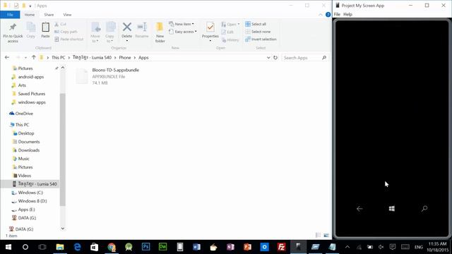 How To Install Apps .appx And .appxbundle On Windows 10 Mobile Without Computer