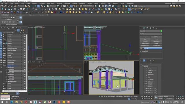 3ds MAX СТРОИМ ДОМ Урок 31 Работа над фасадом смотреть онлайн