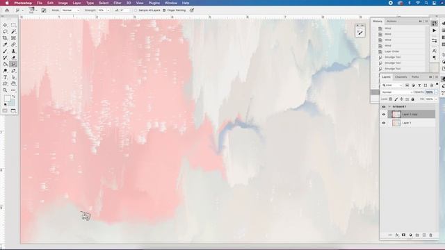 Photoshop: Abstract Poster Art Design For My Etsy Shop  My Digital Painting Process