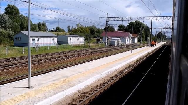 Перегон Бологое - Вышний Волочек из электрички из окна