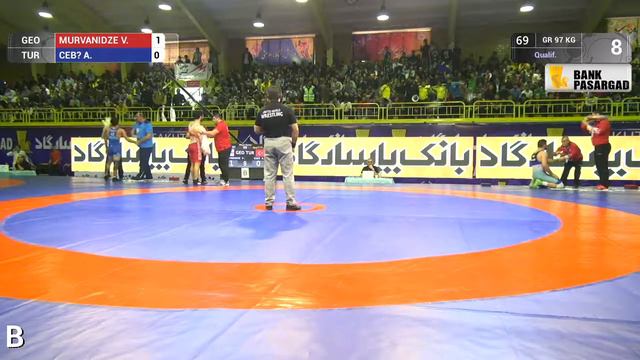 Qual. GR - 97 kg: V. MURVANIDZE (GEO) v. A. CEBİ (TUR) смотреть онлайн