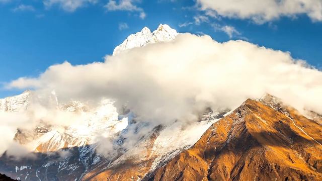 4K Himalayas Nature Relaxation with Instrumental Music | JOURNEY TO EVEREST смотреть онлайн