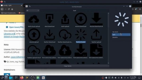 Python Animate QPushButton And Icons | Install Font And ICONIFY Libraries | Pyqt | PySide