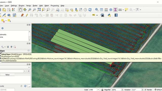 Yield Monitor Analysis in QGIS 8: Averaging Yield Monitor Values Within Plot Polygons in QGIS смотреть онлайн
