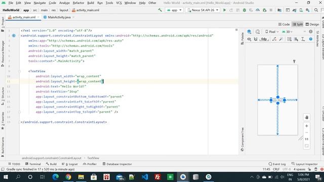 Print Hello World In Android Studio смотреть онлайн