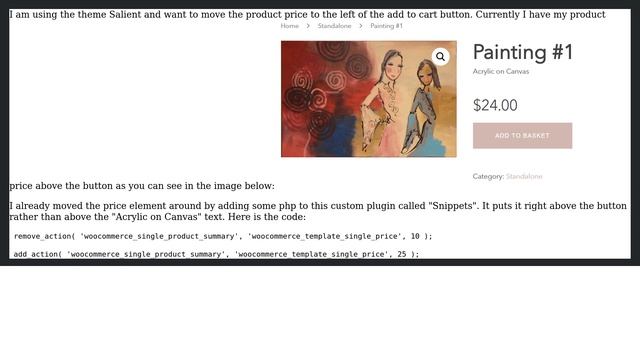 Wordpress: WooCommerce - Moving Product Price to the Left of Add to Cart Button смотреть онлайн