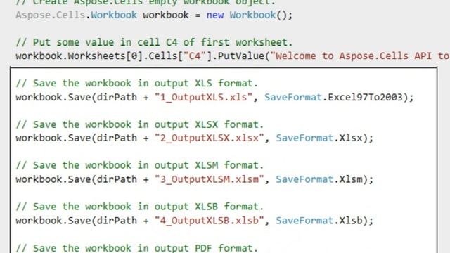 Install Aspose.Cells using NuGet and Create Microsoft Excel Documents in Various Formats смотреть онлайн